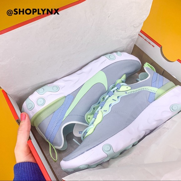 ♥️SOLD♥️Nike React Element 55 Gray Sneaker - Picture 6 of 8
